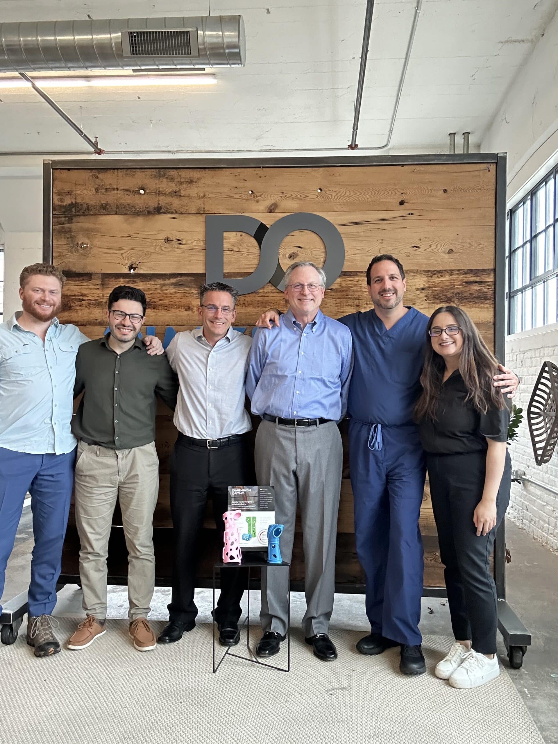 The Dimension Ortho Team that creates 3d printed casts and braces